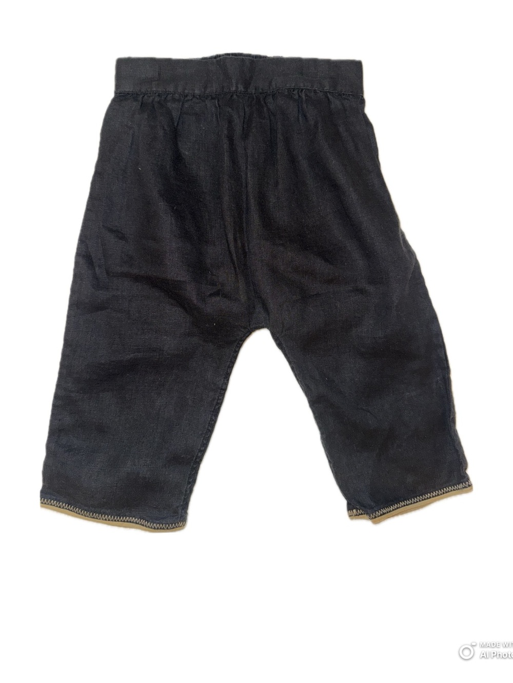Banana Republic Boys linen Elastic Waist Pants in Black